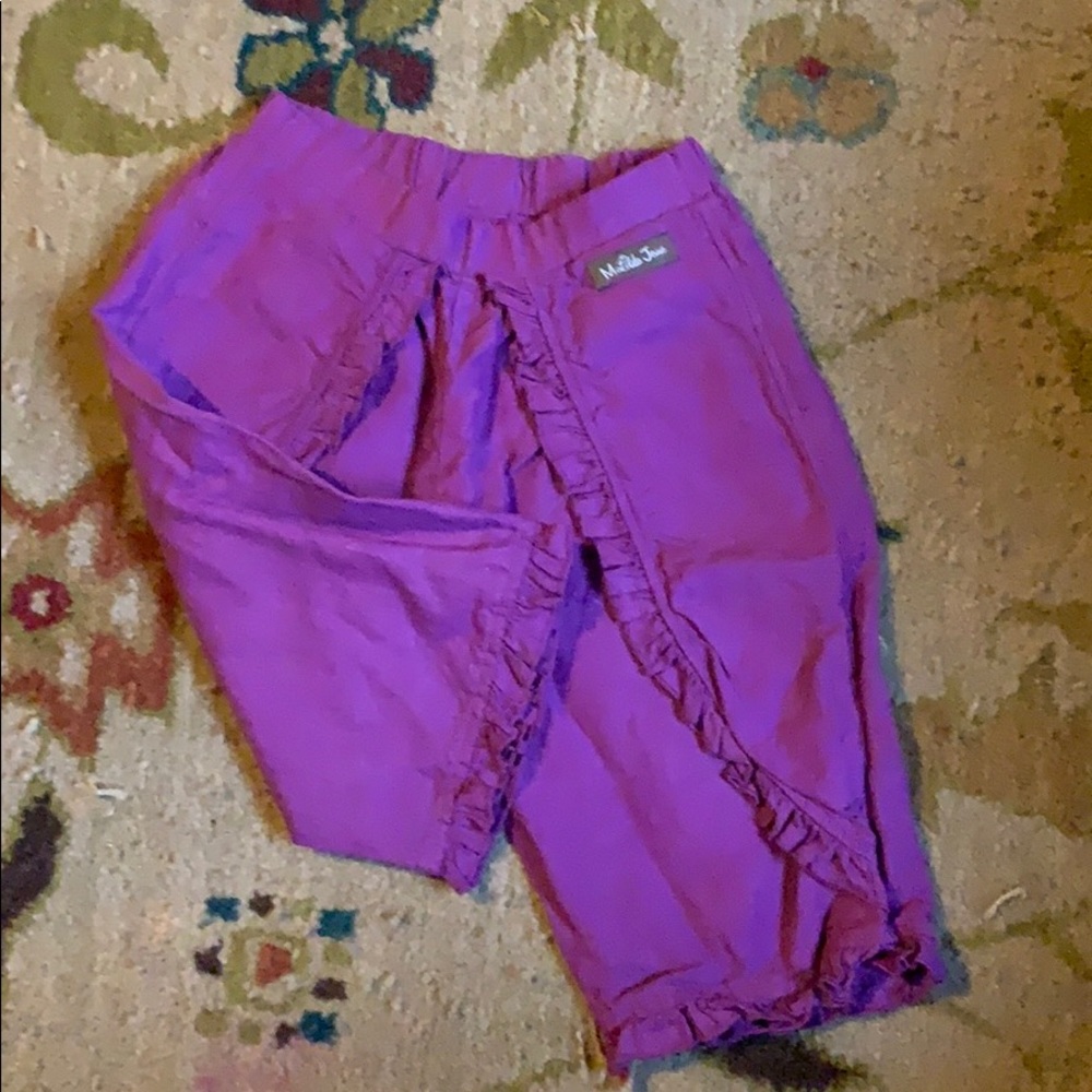 Matilda Jane wonderful parade purple ruffle pants